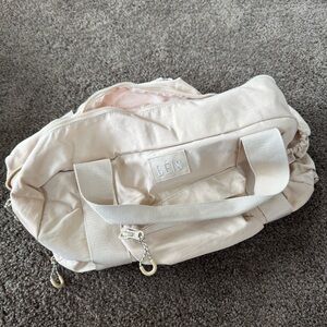 BEIS The Sport Duffle Backpack in Beige